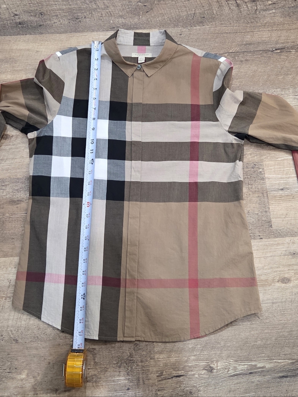 Burberry Brit Cotton Check Women's Button-Up Shirt Size Medium - Picture 13 of 13